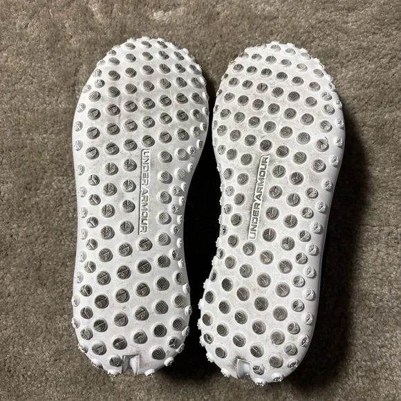 Under Armour Fat Tire Black and White Athletic Shoes with Lightweight Design - Picture 9 of 10